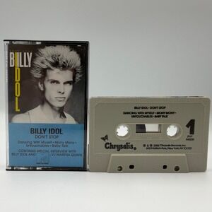 Billy Idol Don't Stop Cassette Tape 1981 Chrysalis PVT 44000 MTV Interview EP
